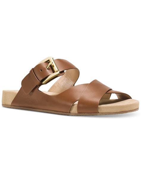 michael kors sawyer sandal|Michael Michael Kors Women's Sawyer Slide Black Sandals.